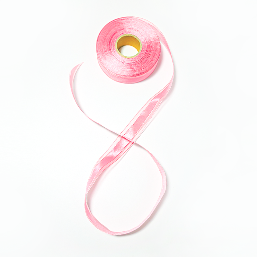 이중 레이스 리본 끈 핑크